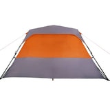 Family Tent 6-Person Grey and Orange Quick Release Waterproof 94297