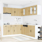 11 Piece Kitchen Cabinet Set "Kalmar" Sonoma Oak Engineered Wood 3314914