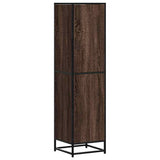 Highboard Brown Oak 35.5x35x139 cm Engineered Wood and Metal 849058