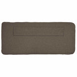 Upholstered Headboard Brown and Taupe 100 cm Solid Pine Wood 880196