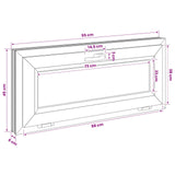 Tilt Basement Window RISOR 95 x 45 cm PVC and Clear Plain Glass 42047776