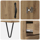 Highboard with Drawer 2 pcs Artisan Oak Engineered Wood 3415880