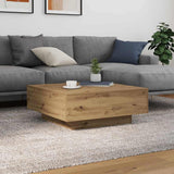 Coffee Table Artisan Oak 80 x 80 x 31 cm Engineered Wood 863001