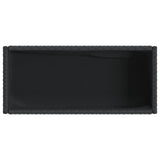 Garden Planters with Shelf 2 pcs Black 70x28x70 cm Poly Rattan 3210510