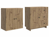Cabinet Set 2 pcs 66 x 34.5 x 90 cm Engineered Wood 3416402