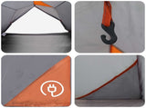 Tunnel Tent Grey and Orange 4-Person 42018567