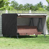 Outdoor Swing Cover Black 250 x 250 x 160 cm 600D Oxford Fbric 4105926