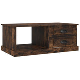 Coffee Table Smoked Oak 90x50x35 cm Engineered Wood 816245
