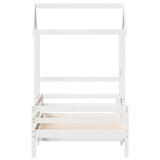Bed Frame with Roof without Mattress White 80x200 cm 3282163