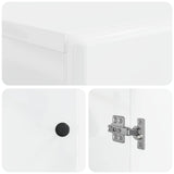 Bathroom Cabinet with Open Shelf BREDA High Gloss White 897479