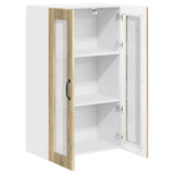 Wall Glass Cabinet LUCCA Sonoma Oak 60 x 31 x 100 cm 885177