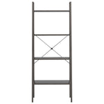 ZNTS 4-Tier Standing Shelf Black 56x35x140 cm 336366