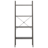 ZNTS 4-Tier Standing Shelf Black 56x35x140 cm 336366