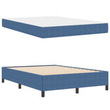 Bed Frame with Mattress Blue 140 x 190 cm Fabric 3399123