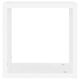 Cube Shelf Set of 6 White Engineered wood 30x15x30 cm per cube 807000