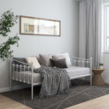 Sofa Bed Frame White Powder-coated metal Single 324756