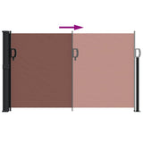 Retractable Side Awning Brown 120x600 cm 4004494