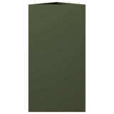 Garden Planter Olive Green Triangular 40x34.5x75 cm Steel 851163