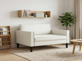 XL Armchair White Faux Leather 42043525