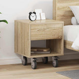Bedside Table Sonoma Oak 40.5 x 40 x 48 cm Engineered Wood 891060