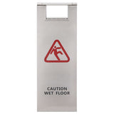 Folding Wet Floor Sign Stainless Steel 149575
