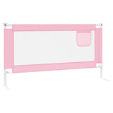Toddler Safety Bed Rail Pink 160x25 cm Fabric 10203