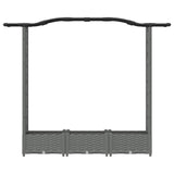 Raised Bed with Trellis and Roof Light Grey 169 x 40 x 125 cm 42032576