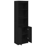 Highboard Black Oak 50x35x180 cm Engineered Wood 3328463
