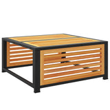 Garden Table Brown Solid Acacia wood 68x68x30 cm Durable 367644