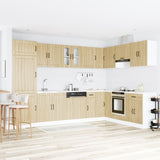 Kitchen Cabinet with Door Lucca 2 pcs Brown 80 x 46 x 81.5 cm 3315014