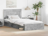 Bed Frame with Headboard Concerte 90 x 200 cm Solid Pine Wood 3410139