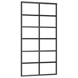 Sliding Door with Hardware Set ESG Glass&Aluminium 102x205 cm 3081960