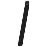 Dining Table Legs U-Shaped 2 pcs Black 100x cm Steel 4012804