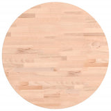Table Top 50x4 cm Round Solid Wood Beech 355922