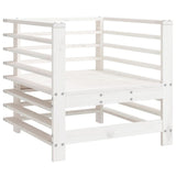 Garden Chairs 2 pcs White Solid Wood Pine 825626