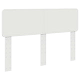 Bed Frame with Headboard White 150 x 200 cm Engineered Wood 3412357