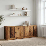 Bed Cabinet 2 pcs Old Wood 66 x 35 x 48 cm Engineered Wood 893721