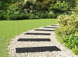 Stepping Stone 6 pcs Black 60.5 x 25 x 2 cm Rubber 42030078