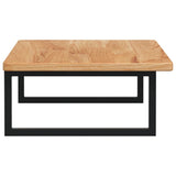 Basin Shelf Wall Mounted Steel and Solid Wood Oak 3302397