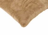 Cushion Cover 12 pcs HEERLEN Taupe 40 x 80 cm Faux Rabbit Fur 910209