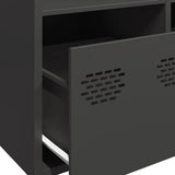 Highboard Black 68x39x103.5 cm Steel 851406