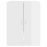 ZNTS Washing Machine Cabinet High Gloss White 71x71.5x91.5 cm 808401