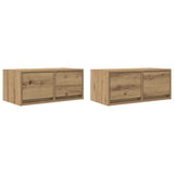 TV Cabinets 2 pcs Artisan Oak 60x31x25.5 cm Engineered Wood 861507