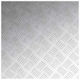Stair Tread Square 4 pcs Silver 50 x 50 cm Aluminium 4104344