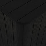 Garden Table with Removable Lid Black Polypropylene 364152