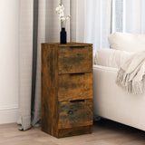 Sideboard Smoked Oak 30x30x70 cm Engineered Wood 817012