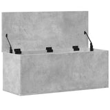 Storage Box Concrete Grey 90x35x35 cm Engineered Wood 840684