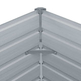 Garden Raised Bed Galvanised Steel 240x40x45 cm Grey 47044