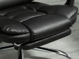 Executive Office Chair, PU Leather Home Office Chair with Swivel Wheels, Reclining Backrest, T3398P328187
