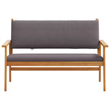Garden Bench with Cushion Brown Solid Acacia wood 4106582